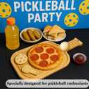 2 x Pickleball Charcuterie Board with Handle  12.4" x 6.3" Bamboo Serving Tray with Pickleball Engraving, Juice Groove & Hanging Hole  Unique Gift for Pickleball Fans & Social Gatherings