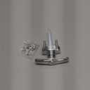 Garage Door Lock T-Handle, Garage Doors T Handle Lock with 4 Keys and 2 Sets Bolts, Fit 1-3/8" to 2" Thick Doors Universal Replacement with Mounting Hardware