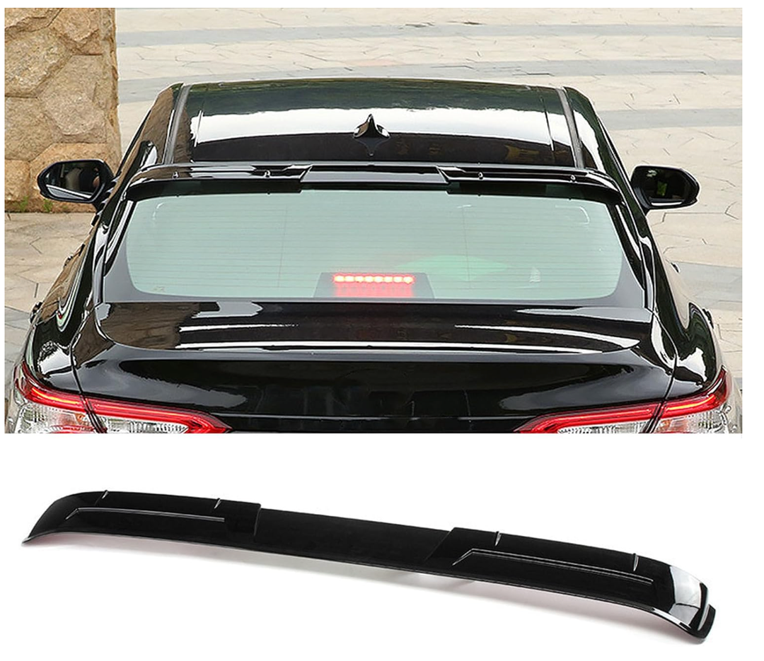 NTING Roof Spoiler for 2018-2024 Toyota Camry M Style, ABS Rear Window Top Wing Splitter, Gloss Black
