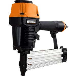 Freeman PCTN64 Pneumatic 14-Gauge T Nailer, 5/8"2-1/2" Nails, Heavy Duty Concrete & Steel Nail Gun for Plywood, Decking, Furring, Fencing, Subflooring, Siding, and Soffits