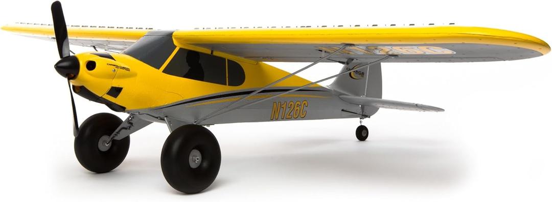 HobbyZone RC Airplane Carbon Cub S 2 1.3m BNF Basic (Transmitter, Battery and Charger not Included) with Safe, HBZ32500, Yellow