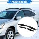 4pcs Car Roof Rack Side Rails End Cover Cap Compatible for Lexus RX350 RX400h RX330 2003-2009, Durable Plastic Black Cargo Rack Legs Protection
