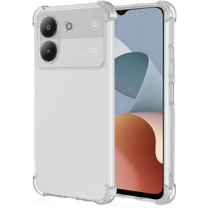 Case for ZTE Blade A54 4G Cute Case, Clear Flexible Bumper TPU Soft Rubber Silicone Cover Phone Case for ZTE Blade A54 4G Crystal Clear