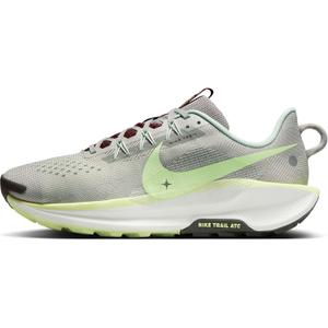 Nike Pegasus Trail 5 Men's Trail Running Shoes (DV3864-004, Light Silver/College Grey/Dark Team Red/Barely Volt) Size 10