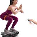 TISSCARE Vibration Plate Exercise Machine Mini Vibrating Plates for Lymphatic Drainage and Weight Loss, 400Lbs Capacity Full Body Power Shake Workout Platform for Home Cardio Fitness