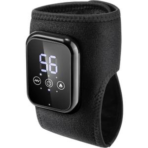 ROHVEMJ Cordless Heated Knee Massager with 6 Heating Levels 3 Vibrations 3 Timer Settings Knee Heating Pad for Knee Pain Relief Heating Pad for Knee Shoulder Elbow Stress Relief