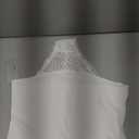 Werena Tummy Control Thong Shapewear for Women Mid High Waisted Body Shaper Underwear Lace Shaping Thong Girdle Panties (X-Large, #A2 High Rise White)