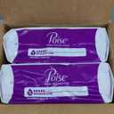 Poise Incontinence & Postpartum Pads for Bladder Leaks, 5 Drop Maximum Absorbency, Long Length, 84 Count