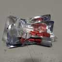 4 x Red Anodized Aluminum Tire Valve Stem Caps with Plastic Inner Sleeve, Corrosion Resistant. Universal Valve Caps for Cars, Trucks, Motorcycles, Pack of 5