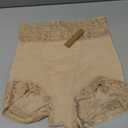 SHAPELLX Shapewear for Women Tummy Control Short Faja Body Shaper Compression Panties Mid Waisted Briefs Lace Underwear (Medium, A2-Beige)