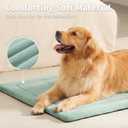 MADE 4 PETS Dog Crate Pad Bed for Medium Large Dogs, Washable & Reversible, Anti-Slip Kennel Mat for Cozy Sleeping, Soft Fluffy Dog Bed for Indoor & Outdoor Use, 35"x23", Green