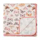 Tiny Twinkle Splat Mat for Under High Chair or Table | 51" x 51" Waterproof & Mess-Proof High Chair Mat for Baby, Machine Washable for Mealtime or Art(Flutter)