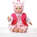 Reborn Baby Dolls Girl 22 Inch Lucy Cute Realistic Baby Doll, Lifelike Vinyl Reborn Baby Doll Real Life Bebe Silicona with Feeding Kit Toys for Gifts for Kids 3+