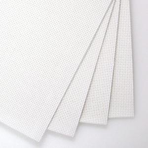 KCS 4/6 pc of 12" x 18" 30cmx45cm 16CT Counted Cotton Aida Cloth Cross Stitch Fabric (White, 4 pc)