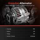 New Alternator Replacement for 1.6L Hyundai Accent 2012-2017, 1.6L Veloster 2012 2013 2014 2015 2016 2017, 12-13 Kia Rio L4 1.6L, Replace# 37300-2B510 37300-2B300 37300-2B500 2607372 2608483 13209N