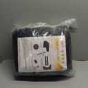 Magnetic Thermal Insulated Door Curtain for Winter Fits Door Size 72" x 80", Temporary Thermal Door Cover for Cold with Thickened Cotton, Window Insulation Kit for Sliding Glass Doorways-Black