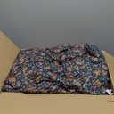 Full Size Comforter Sets-7 Pieces Puff Dark Green Floral Bedding Set for All Seasons, Shabby Chic Farmhouse Bed in a Bag Full with Floral Comforter, Sheets, Pillowcases & Shams