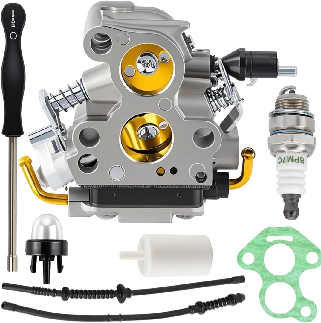 506450501 Carburetor Tune Up Kits Compatible with Husqvarna 435 440 435E 440E 135 135E 140E 140, for Jonsered CS2240 CS2240S CS410 Chainsaw Parts Carb Replaces Zama C1T-EL41 C1T-EL41A