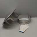 6Inch Chimney Cap,6/7/8/10 Inch Adjustable Stainless Steel Chimney Cap,304 Steel Round Rain Cover with Mesh Screen,Universal Cone Top Roof Cap for Wood/Oil Stove Vent,Weatherproof & Easy Installation (Silver)