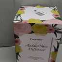 Porseme 280ml Essential Oil Diffuser Glass Color Changing Aroma Air Diffusers Aromatherapy Ultrasonic Cool Mist Humidifier 7 Running Hours Waterless Auto-Off for Sleeping, Yoga, Office, Spa (Galaxy) (G2-280ml Galaxy Aladdin Vase)