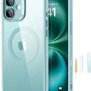 ESR for iPhone 16 Case, Compatible with MagSafe, Shockproof Military-Grade Protection, Magnetic Phone Case for iPhone 16, Classic Hybrid Case (HaloLock), Clear Green