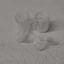 4 Pack Acrylic Qtip Holder Dispenser for Cotton Swabs, Balls, Pads, Floss Picks- Small Clear Plastic Canister Apothecary Jar Set, Bathroom Essentials Accessories Decor, Vanity Makeup Storage Organizer