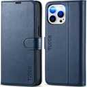 TUCCH Case for iPhone 14 Pro Max Case Wallet, [TPU Shockproof Inner Shell], PU Leather [RFID Blocking] 4 Card Holder Magnetic Stand Protective Cover Compatible with iPhone 14 Pro Max 6.7", Dark Blue
