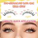 Wispy Lash Clusters 8-18mm Spike Eyelash Clusters D Curl DIY Lash Extension Spikes 0.03mm -Invisible Band Individual Manga Cluster Eyelashes, Freya