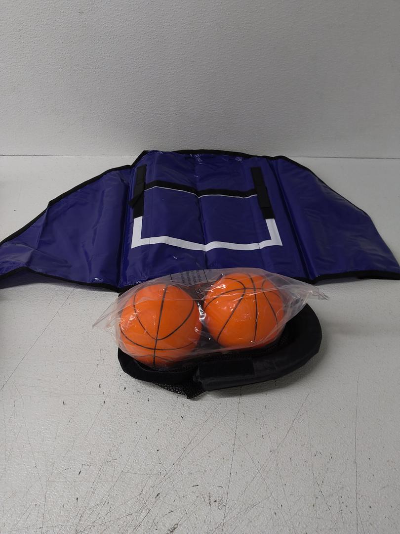 Trampoline Basketball Hoop, with Pump and Mini Balls, Easy to Assemble Sturdy for Dunk Fit, Waterproof, Accessory of Trampoline, Green
