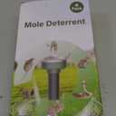 4 Pack Mole Repellent Solar Powered, Snake & Skunk & Vole & Gopher & Armadillo & Rabbit & Groundhog & Chipmunk & Raccoon Repellent for Yard, IP65 Waterproof Ultrasonic Deterrent for Lawns Garden