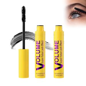 Bubble Mascara - Smudge-Proof, Volume and Length Formula for Bold, Lengthening and Curling, Natural, Thick, Long Lasting Waterproof and Sweatproof, Can Be Layered to Boost Curl (2PCS)