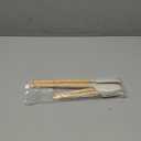 Silicone Spatula Set, Food Grade Rubber Spatula Off White-4 Piece Nonstick Rubber Spatulas with Wooden Handle, Spoonula, Jar Scraper for Cooking, Baking, Mixing, Frosting - Heat Resistant Up to 600F