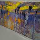 Brushart Birch Tree Canvas Wall Art 48"x24"
