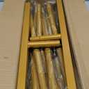 UDEAR 7.2FT Metal Arch Backdrop Stand,for Wedding Backgrounds Climbing Plants Event Decorations Outdoor Ceremonies,Gold