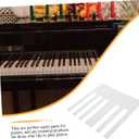 SUPVOX 52Pcs piano white piano key caps key veneers board new s board board accessories tops matte Instrument supplies Acrylic