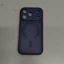 CANSHN Magnetic Compatible with iPhone 17 Pro Case, Upgraded [Full Camera Protection] [Compatible with Magsafe] [Translucent Matte] Shockproof Protective Phone Cover 6.3 Inch - Deep Blue