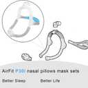 Replacement for AirFit P30i Standard Frame System Sets, Nasal Cradle Cushion & Elbow - for Nasal Mask - Standard Frame with Headgear (Large)