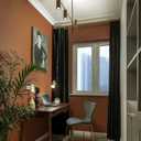 Safiyya 393"x17.7" Dark Orange Peel and Stick Wallpaper Solid Color Wallpaper Dark Orange Contact Paper Self Adhesive Removable Wallpaper for Wall Furniture Vinyl Rolls