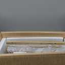 Fluted Nightstand with Charging Station, 2 Drawers Storage Bedside Table, Solid Wood Modern Nightstand with Open Shelf, Curved Profile Design, End Table for Indoor Room Bedroom Office, Oak