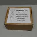 Luvan Smart Bike Light with Remote Controller - Sync Front & Rear LED Light Set, 5 Night & Daytime Mode | Turn Signals | Brake Lights, Rechargeable Bicycle Light for Night Riding, Dog, Running,Scooter