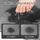 chakme Bath Mat 47x25, Ultra Thin Non Slip, Quick Dry Absorbent, Dark Grey, Large