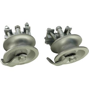 Rear Pipe Track Wheels for Chain Link Sliding Gates-by Sourdough Gate Hardware