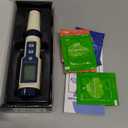 pH Chlorine Meter, Digital ORP Meter, Salinity Tester for Saltwater Pool, pH PPM EC Monitor for Hydroponics, SPA 7 in 1 pH Test Kit