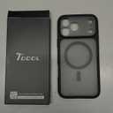 TOCOL for iPhone 17 Pro Max Case, Compatible with Magsafe, Full Camera Protection, Built-in Magnets, Translucent Matte for iPhone 17 Pro Max Phone Case 6.9 inch (Black)