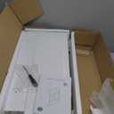 Aenuert Bathroom Wall Cabinet, Medicine Cabinet with 2 Glass Door and Adjustable Shelves,White Wall Mounted Cabinet Over The Toile,3-Tier Wood Hanging Storage for Bathroom,Kitchen,Living,Laundry Room