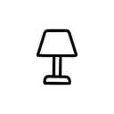Bedside Nightstand Lamp with Gray Fabric Lampshade for Reading, Bedroom, Living Room