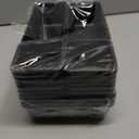 25 PCS Plastic Drawer Organizers Set, 4 Sizes Vanity Organizer, Makeup and Desk Drawer Organizer Trays, Organization and Storage for Makeup, Bathroom, Kitchen Utensils and Office (Black)