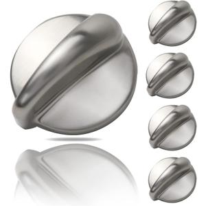 5 Packs WB03K10303 Profile Stove Cooktop Oven Rang Knob Replacements for GE,Heavy Duty Metal 191d5100 knob Cooktop Oven Knob Replace ge profile stove knob Part WB03K10208,AP4980246, 1810427, AH3486484