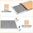 Veehoo Chew Proof Elevated Dog Bed, Silver Aluminum Dog Cot, Pre-Assembled | Cooling Raised Dog Bed for Large Dogs, Indestructible Dog Bed for 42" Crate, Breathbale, Non-Slip Feet, Indoor Outdoor