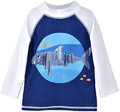 Flap Happy Baby-Boys UPF 50+ Graphic Rash Guard Swim Top, Size 12M